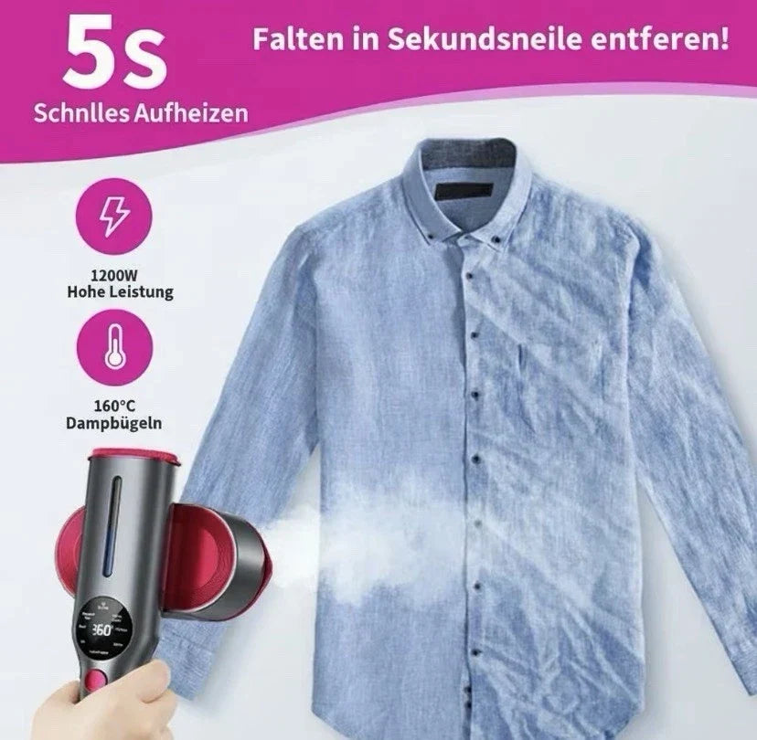 Dr.Flash 2 in 1 Dampfbügeleisen ，Tragbarer Reise-Dampfglätter, 7 Modi LED  khr.17 (41) Pr